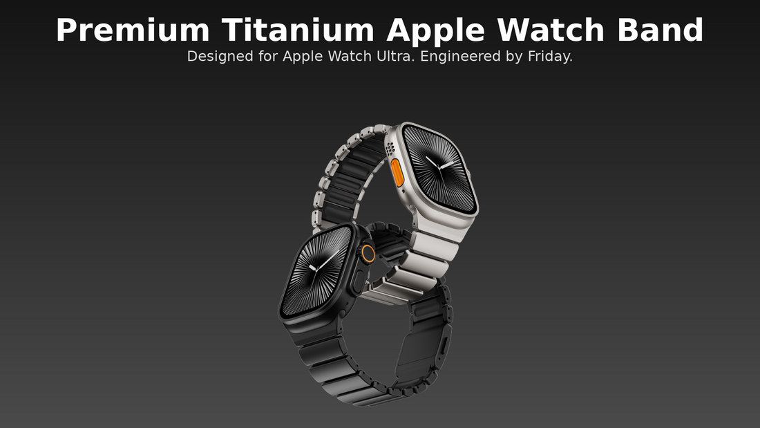 Buy premium Apple Watch titanium straps online in India.