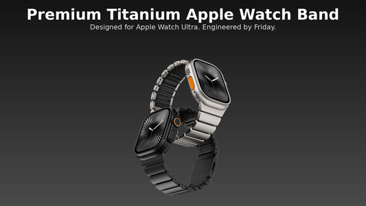 Buy premium Apple Watch titanium straps online in India.