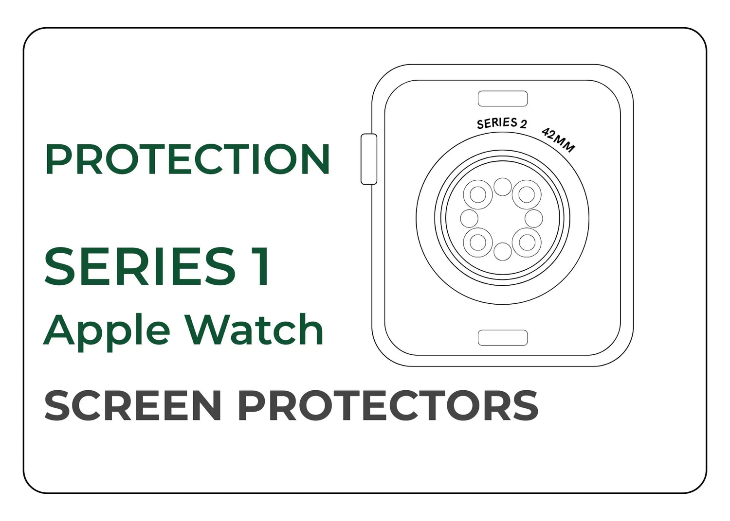Ultra Clear Hydrogel Screen Protector for Apple Watch Series 1 (38mm & 42mm)