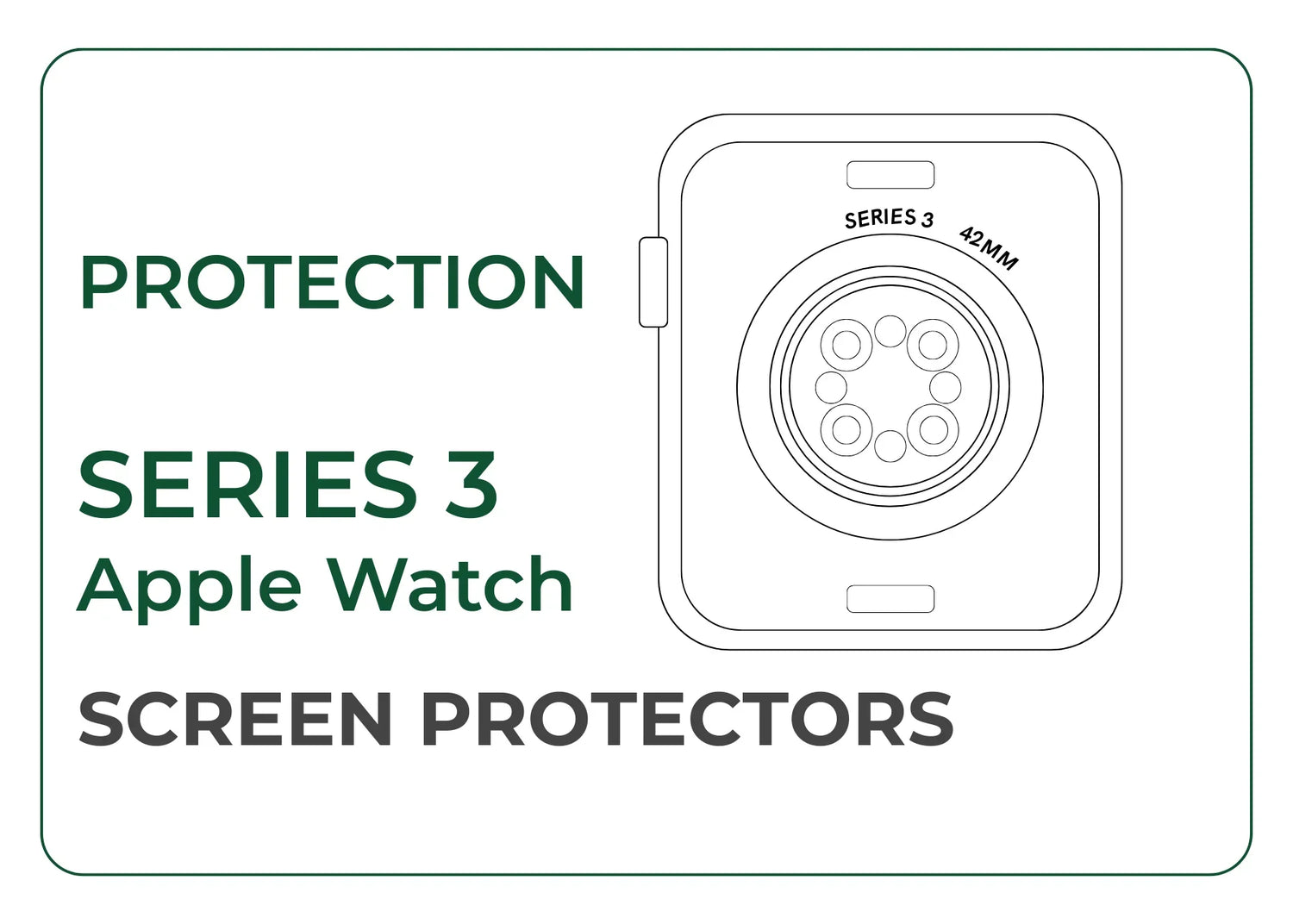 Ultra Clear Hydrogel Screen Protector for Apple Watch Series 3 (38mm & 42mm)
