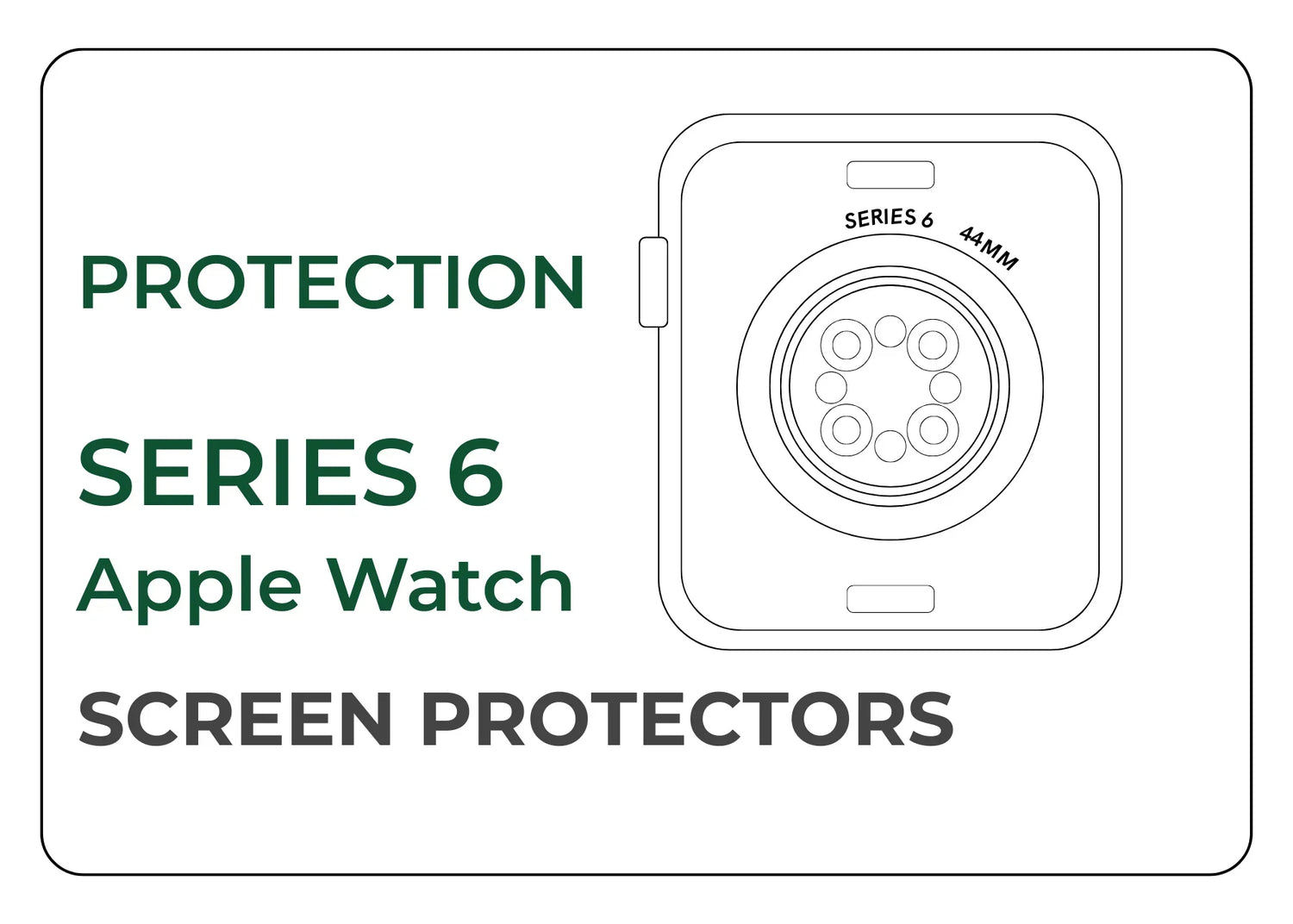 Ultra Slim Hydrogel Scratch Resistant Screen Protector for Apple Watch Series 6