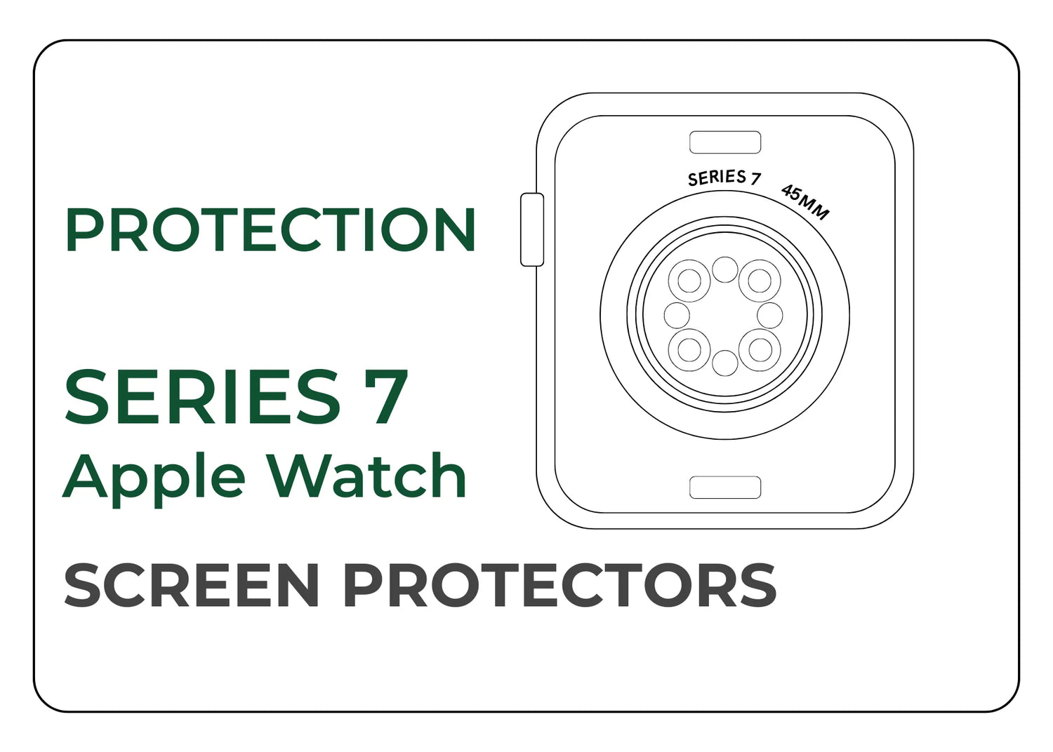 Ultra Slim Hydrogel Scratch Resistant Screen Protector for Apple Watch Series 7