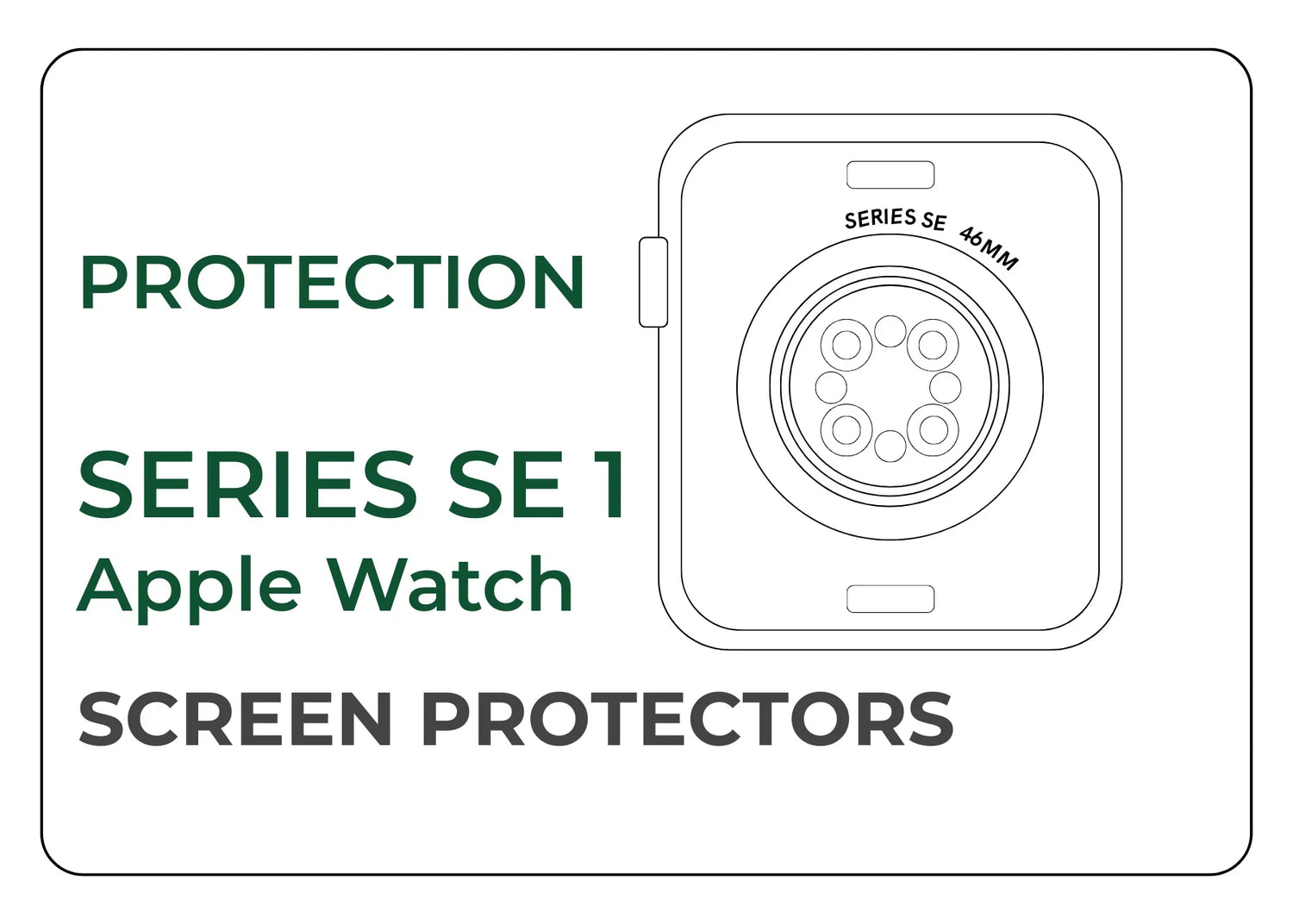 Apple Watch SE Screen Protector Hydrogel Ultra-Slim Scratch Resistant Film