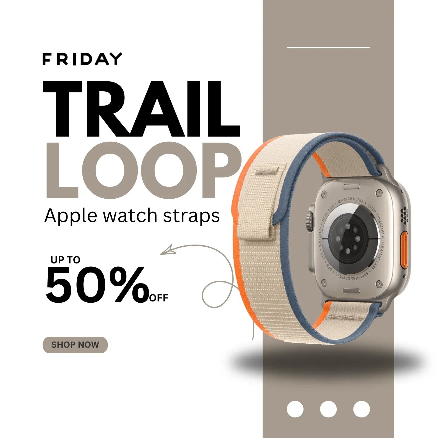 Apple Watch Trail Loop Band – Lightweight, Adjustable & Adventure-Ready Strap