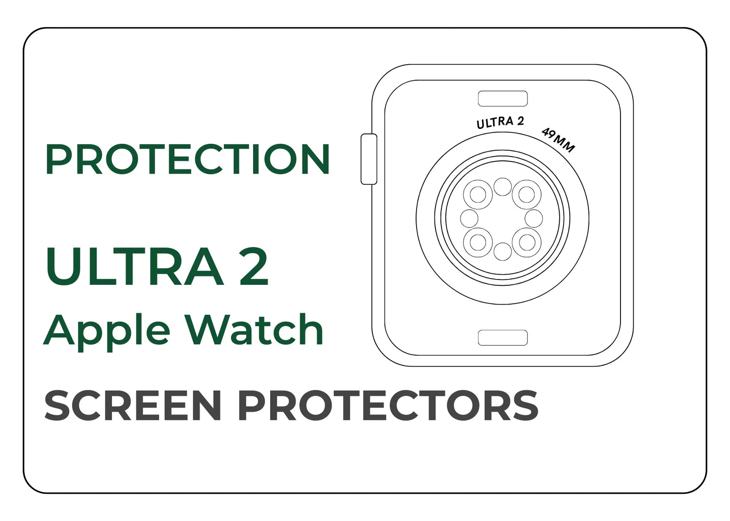 Apple Watch Ultra 2 49mm Hydrogel Screen Protector Scratch Resistant TPU Film