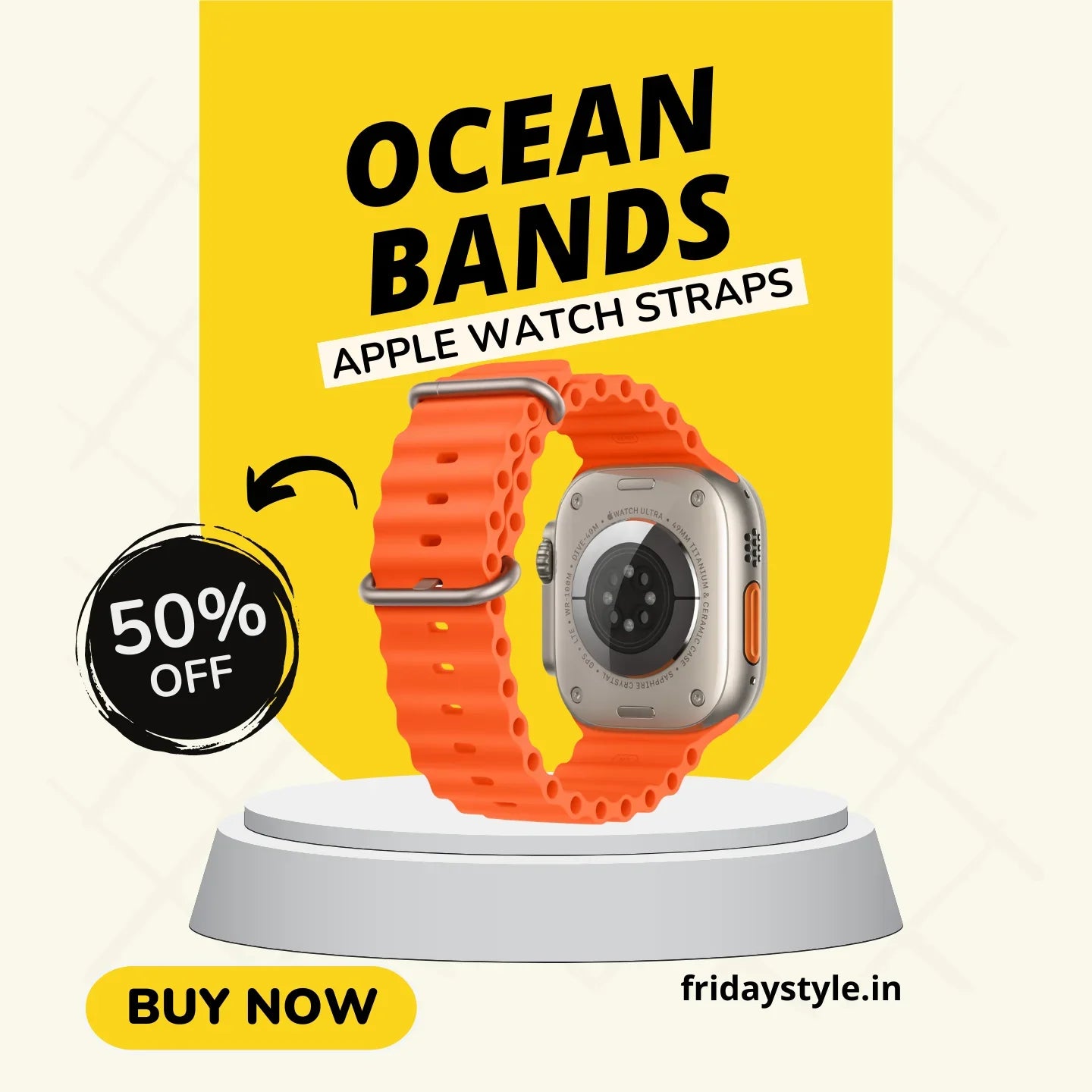 Ocean Band Apple Watch Strap – Waterproof & Durable for Active Lifestyles