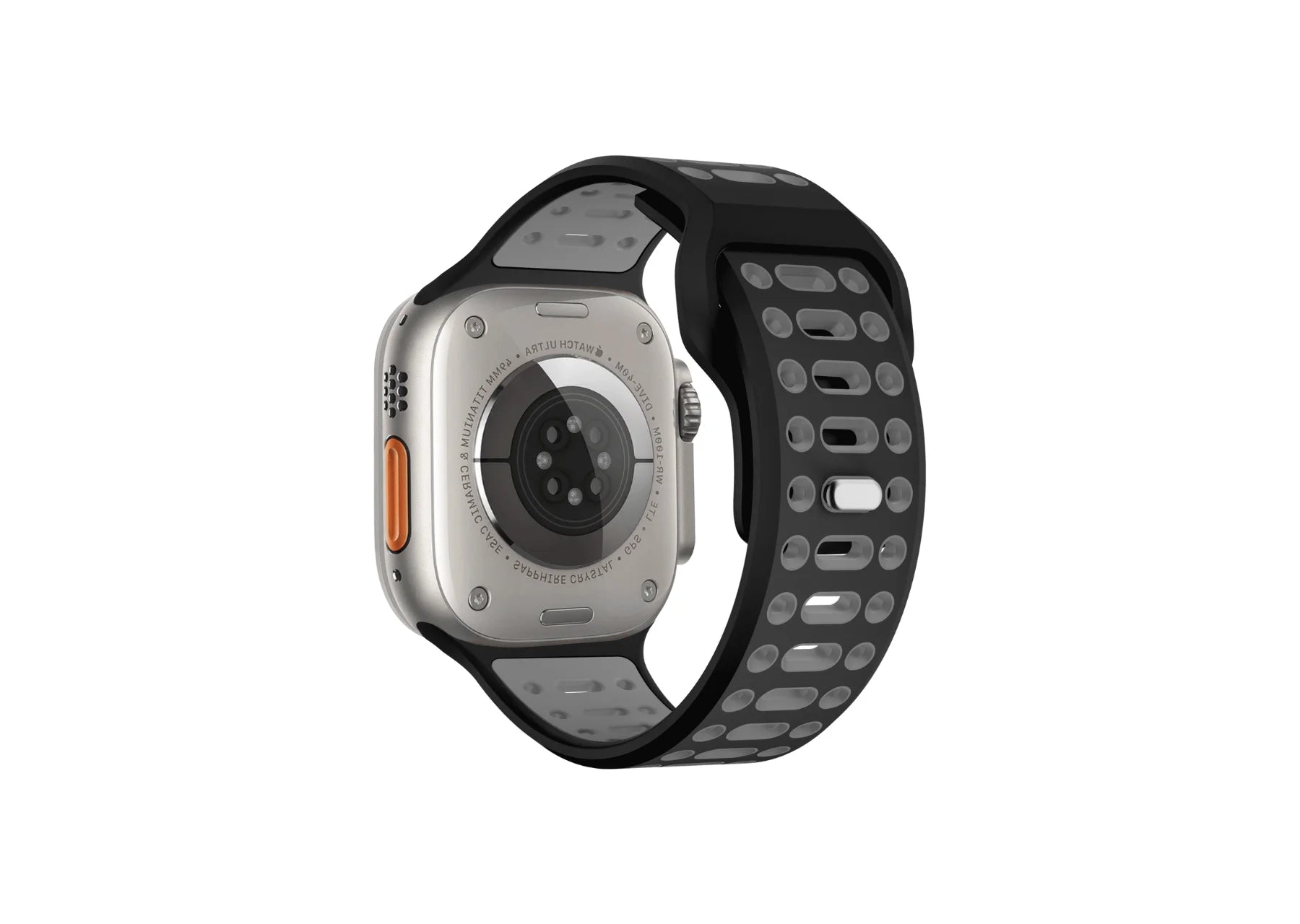 Black & Grey silicone Apple Watch strap online