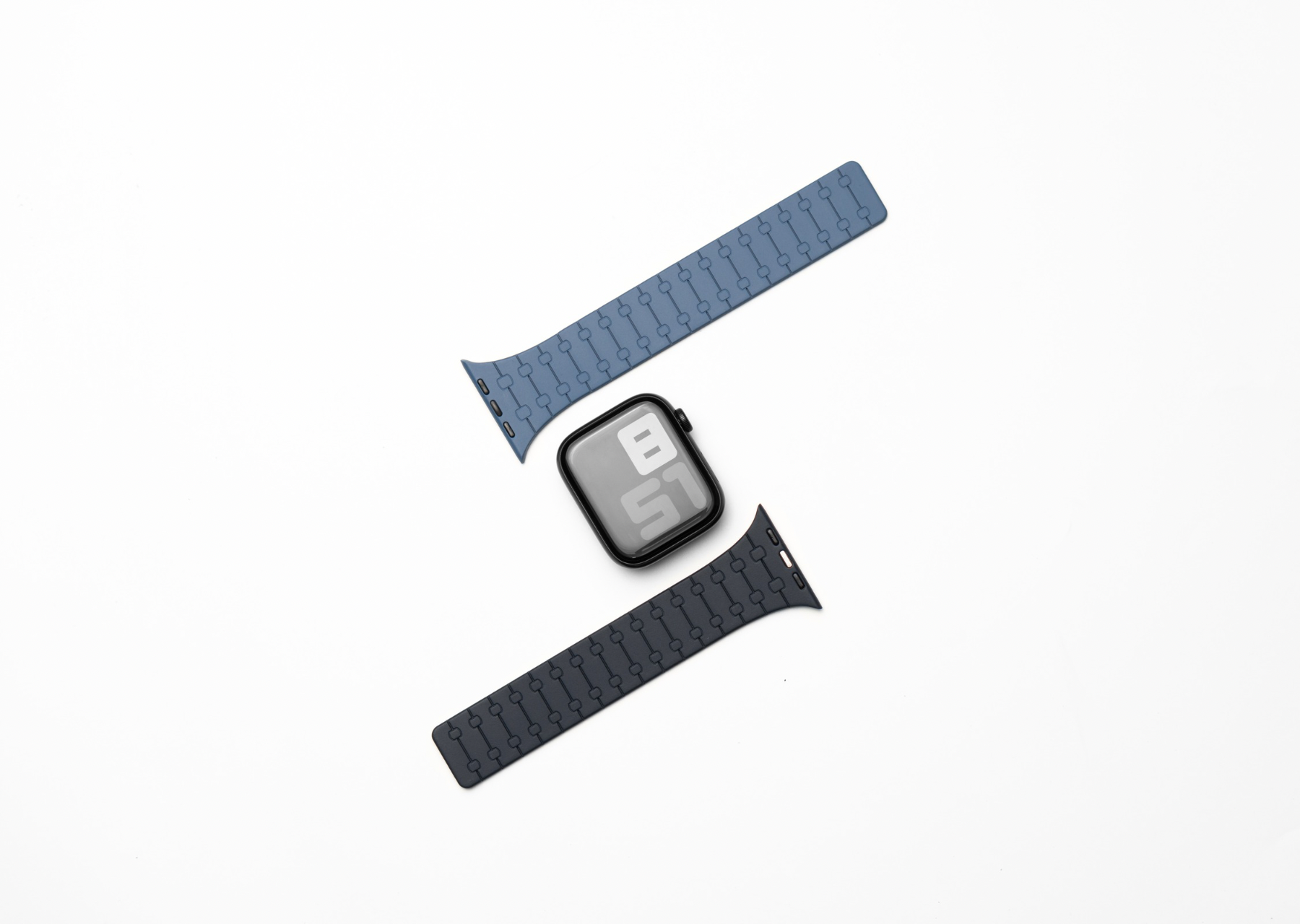 Blue Black Classic Silicone Magnetic Fit Apple Watch Band Friday