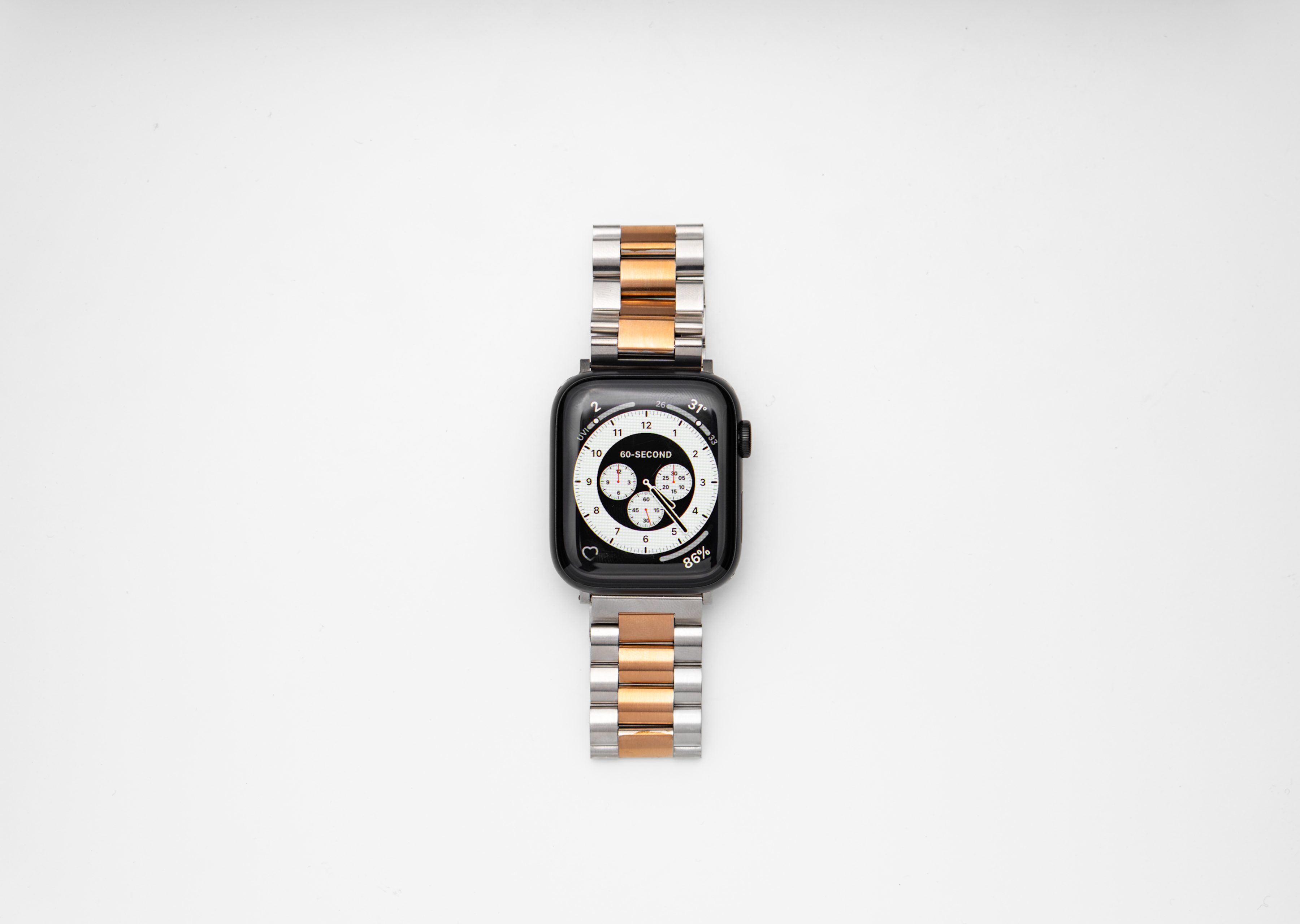 Gold Silver Metal Links Premium Stainless Steel Apple Watch