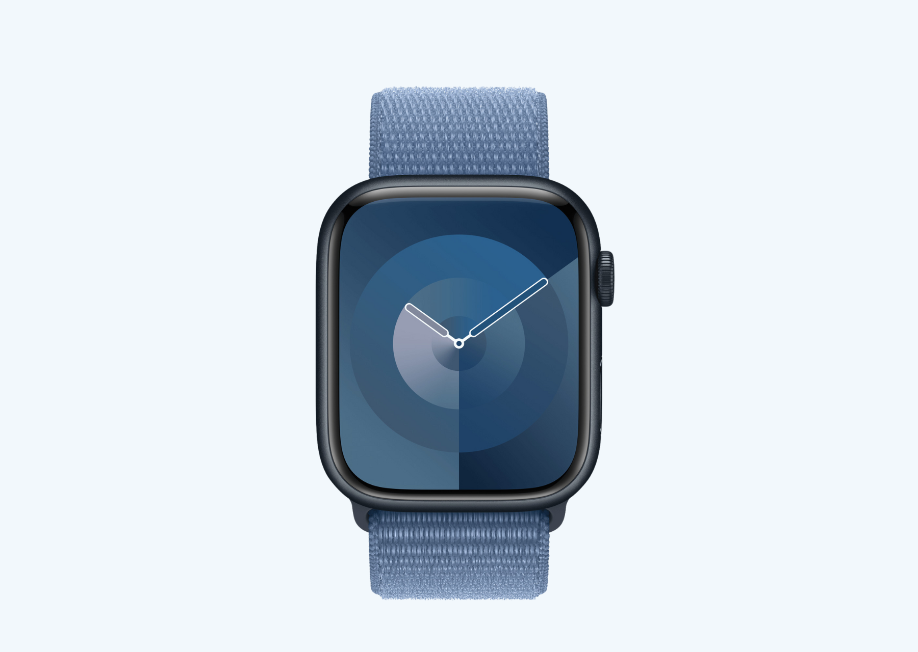 Winter Blue Strap Sport Loop Pull Tab Apple Watch Band Friday