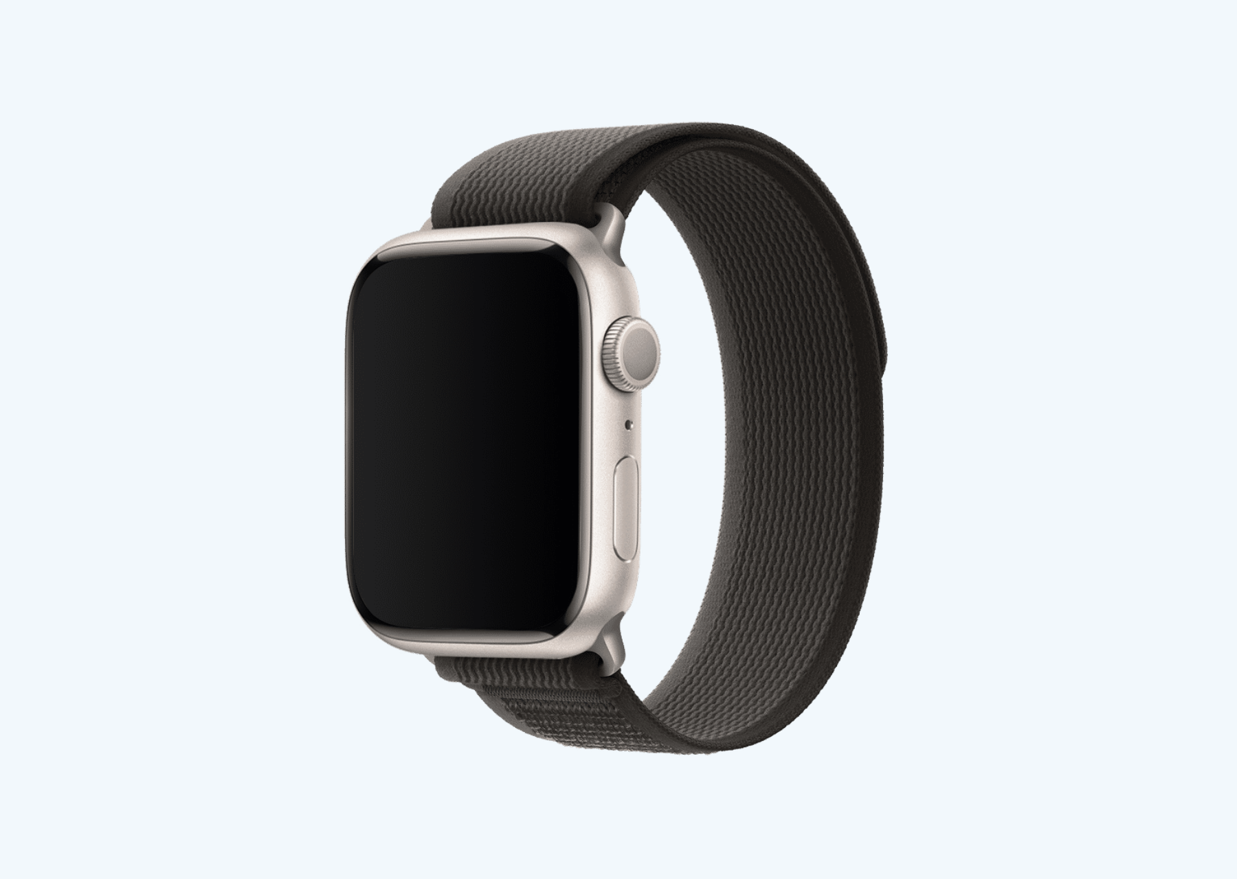 Stainless Steel Apple Watch Sport Loop Anchor Gray Black Grey 38